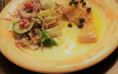 Salmon with lemon & Capers
